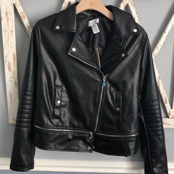 Carmen Marc Valvo Jackets & Blazers - Carmen Marc Valvo | NWT Faux Leather Jacket